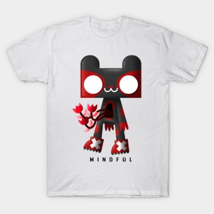 black and red cat FLOWER BOI UMA T-Shirt